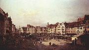 Bernardo Bellotto Ansicht von Dresden, Der Altmarkt von der Seegasse aus France oil painting artist